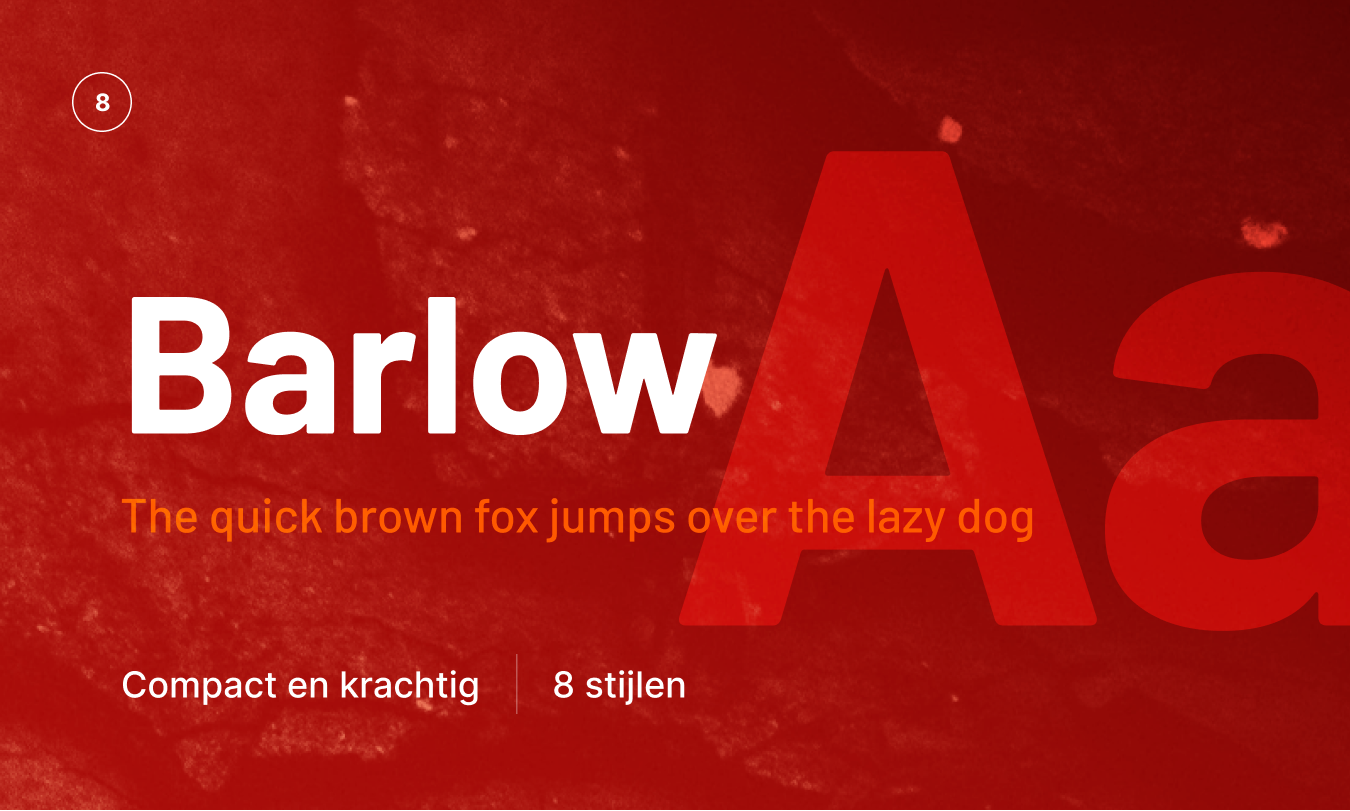 Barlow lettertype