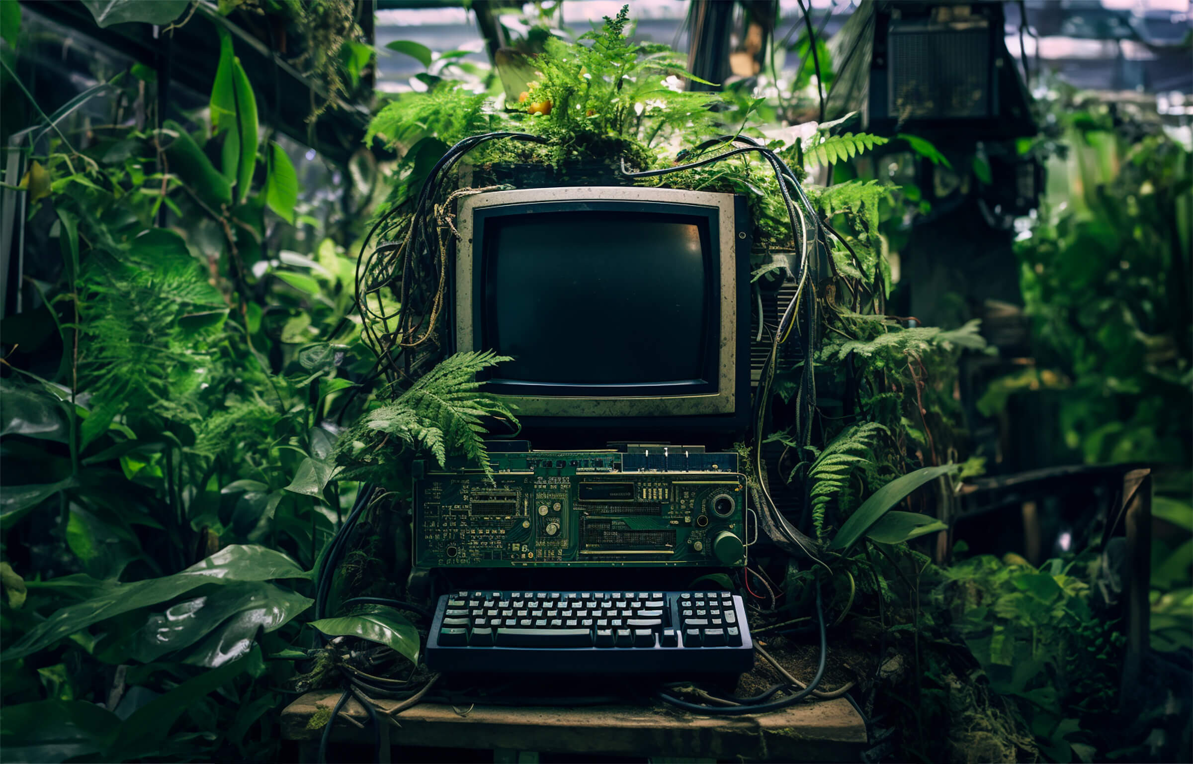 Computer in the jungle